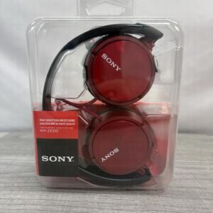 Sony MDR-ZX310 Wired Stereo Headphones - Red